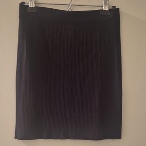 Wishlist Black Ribbed Pencil Skirt